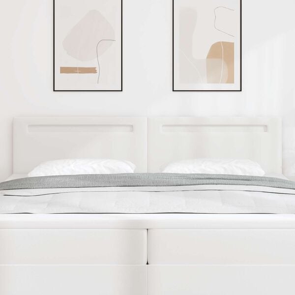 vidaXL Cabecero LED 200 cm Cuero sint&eacute;tico