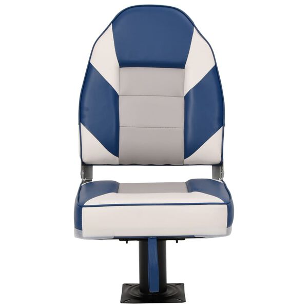 vidaXL Set de asientos plegables para barco 2 uds con respaldo alto