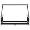 vidaXL Estructura de cama para ni&ntilde;os madera de pino negro 90x190 cm