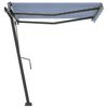 vidaXL Toldo de pie autom&aacute;tico azul y blanco 350x250 cm