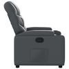 vidaXL Sill&oacute;n reclinable de piel sint&eacute;tica gris