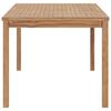 vidaXL Mesa de comedor de jardín madera maciza de teca 180x90x77 cm