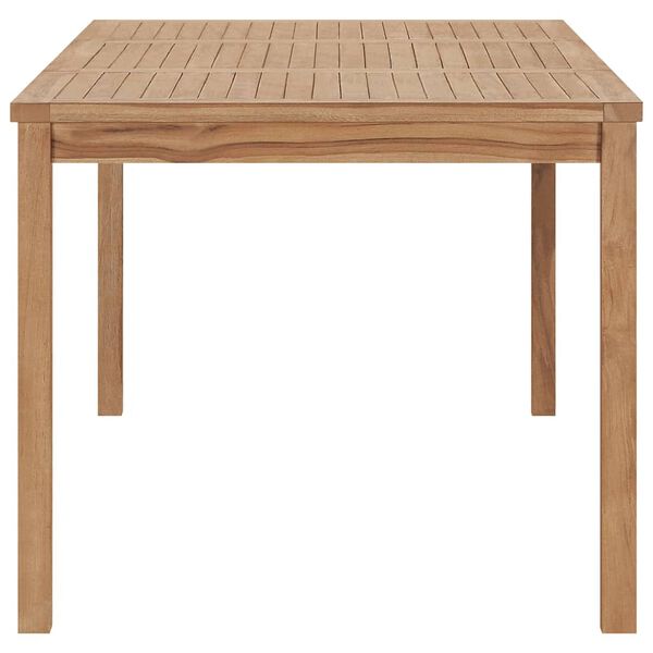 vidaXL Mesa de comedor de jardín madera maciza de teca 180x90x77 cm