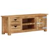 vidaXL Mueble para TV de madera maciza de mango rugosa 110x30x40 cm