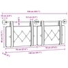 vidaXL Cabecera Colgante Marr&oacute;n 150 x 55 x 5 cm Terciopelo