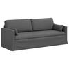 vidaXL Juego de Sof&aacute; 2 pcs Gris oscuro 198 x 78 x 80 cm tela