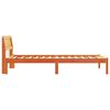 vidaXL Estructura de cama con cabecera Marr&oacute;n cera 90 x 190 cm