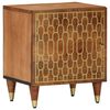 vidaXL Mesita de noche de madera maciza de mango 40x33x46 cm