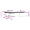 vidaXL Estructura de cama sin colchón roble Sonoma 180x200 cm