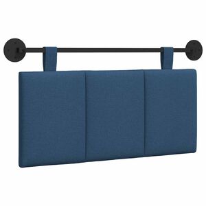 vidaXL Cabecera Colgante Montaje en la pared Azul 90 x 55 x 5 cm tela