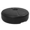 vidaXL Base de sombrilla rellenable con arena/agua negro 15 L