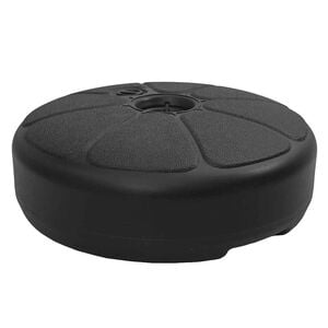 vidaXL Base de sombrilla rellenable con arena/agua negro 15 L