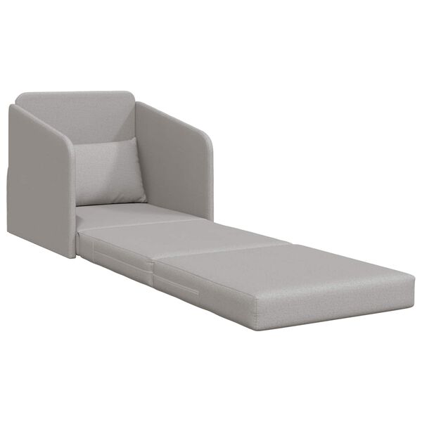vidaXL Sof&aacute; cama 60cm Gris Nube tela