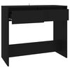 vidaXL Mesa consola de madera contrachapada negro 89x41x76,5 cm