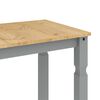 vidaXL Juego de comedor Panama 5 pzas madera maciza de pino gris