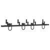 vidaXL Kit de herrajes para puertas correderas acero negro 183 cm