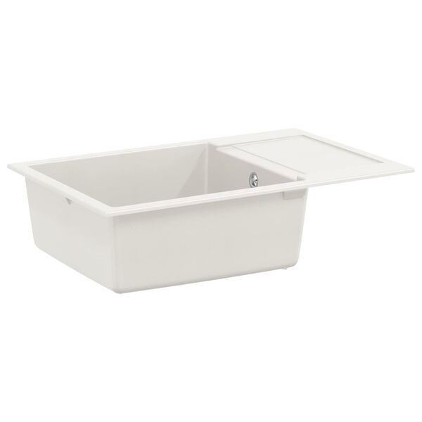 vidaXL Lavabo 780 x 500 mm 80% Cuarzo y 20% Resina