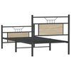 vidaXL Estructura de cama sin colchón madera roble Sonoma 75x190 cm