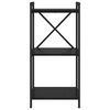 vidaXL Estante de libros Roble Negro 40 x 30 x 85 cm