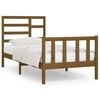 vidaXL Estructura de cama madera maciza de pino marr&oacute;n miel 90x200 cm