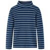 vidaXL Camiseta infantil de manga larga azul marino 128