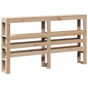vidaXL Cabecero de cama con estantes madera maciza de pino 160 cm