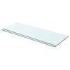 vidaXL Estantes 2 unidades panel de vidrio transparente 70x25 cm