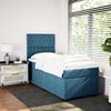 vidaXL Cama box spring con colch&oacute;n terciopelo azul 90x200 cm
