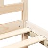 vidaXL Estructura de cama de matrimonio madera maciza 135x190 cm