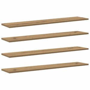 vidaXL Tablero de Estanter&iacute;a 3 niveles 4 uds. 100 x 20 x 1,5 cm Marr&oacute;n