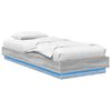 vidaXL Estructura de Cama con LED Sonoma gris 80 x 200 cm