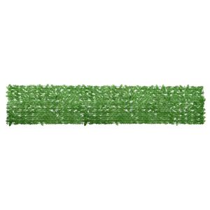 vidaXL Toldo para balc&oacute;n con hojas verde 400x75cm