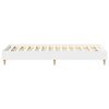 vidaXL Estructura de cama sin colch&oacute;n madera blanca 90x200 cm