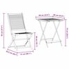 vidaXL Conjunto de Bistro Plegable 3 pcs Marr&oacute;n