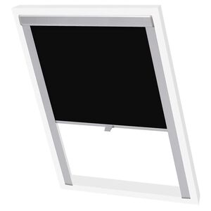 vidaXL Persiana opaca enrollable negra S08/608 GGL y GGU