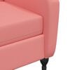 vidaXL Sill&oacute;n de masaje reclinable de terciopelo rosa