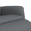 vidaXL Sill&oacute;n reclinable con reposapi&eacute;s cuero sint&eacute;tico gris