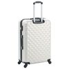 vidaXL Juego de maletas rígidas trolley 3 pzas plateado brillante ABS