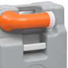 vidaXL Dep&oacute;sito de agua con ruedas para camping gris 25 L