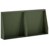 vidaXL Muro de Contenci&oacute;n 2 uds. 40 x 12 x 40 cm Acero Verde oliva