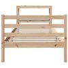 vidaXL Estructura de cama sin colch&oacute;n madera maciza pino 75x190 cm