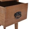 vidaXL Mesita de noche madera maciza de abeto 40x29x68 cm marrón