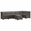 vidaXL Sof&aacute; de Jard&iacute;n para 6 Personas Estilo Rattan PP Gris Claro
