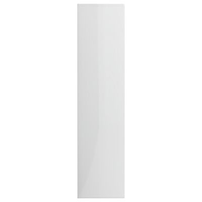 vidaXL Estantería madera contrachapada blanco brillante 50x25x106 cm