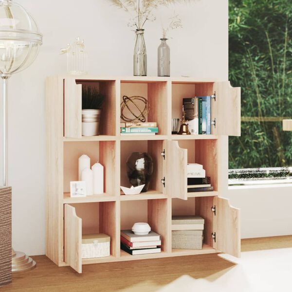 vidaXL Estanter&iacute;a de madera de ingenier&iacute;a roble Sonoma 88,5x27,5x88 cm