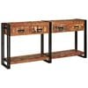 vidaXL Mesas consola 2 uds. Multicolor 161 x 33 x 75 cm