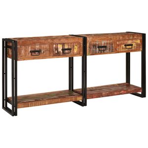 vidaXL Mesas consola 2 uds. Multicolor 161 x 33 x 75 cm