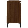 vidaXL Armario de baño madera contrachapada marrón roble 65x33x60 cm