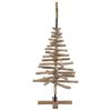 vidaXL Árbol de Navidad Marrón 120 cm Madera de teca maciza