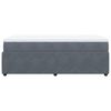 vidaXL Cama box spring con colchón terciopelo gris oscuro 90x200 cm